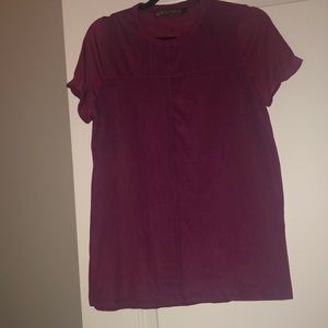 Lf QED LONDON pink/red suede front top